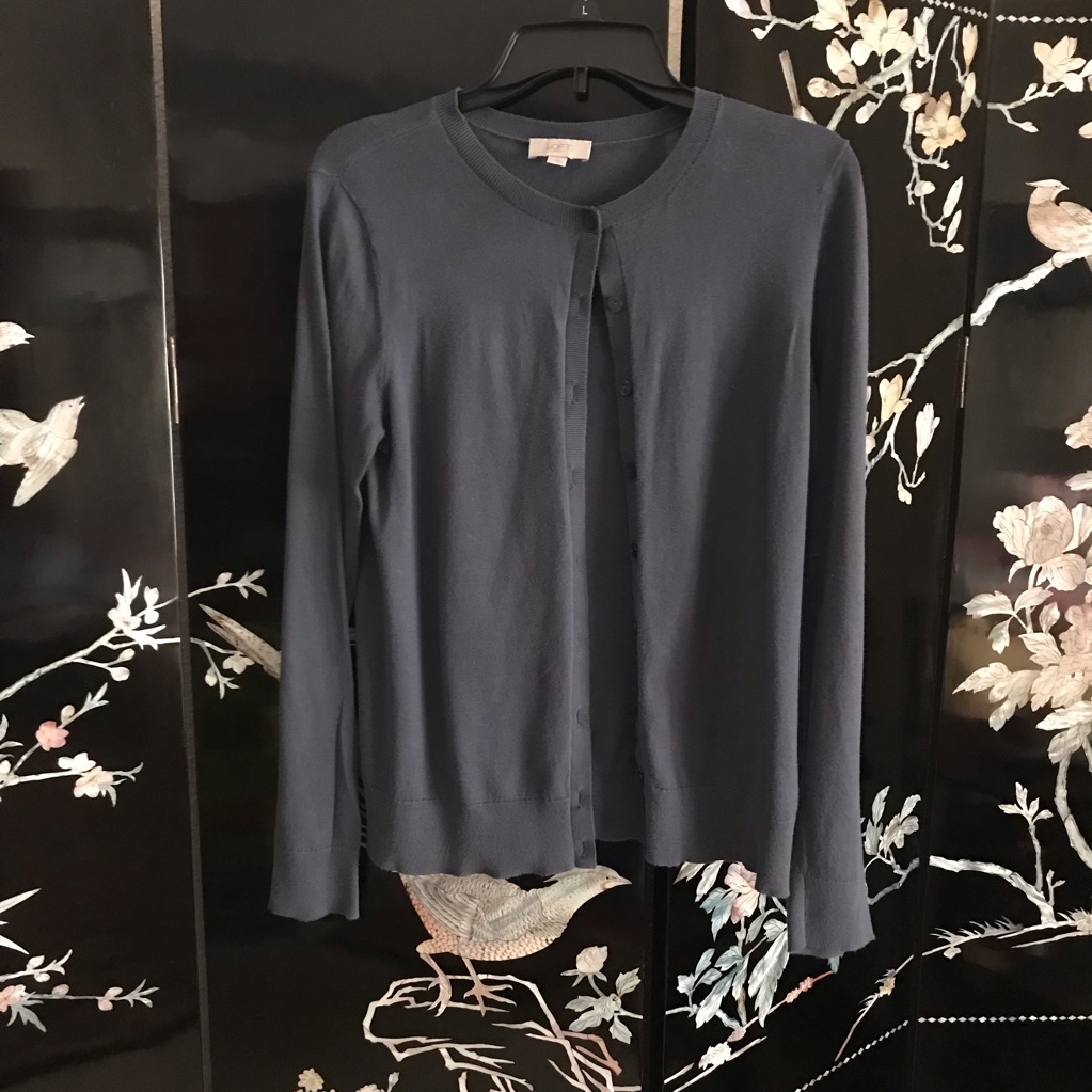 Button Down Sweater.